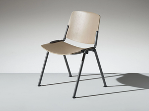 NEW MODULAMM - Stackable wooden chair - Chair by LAMM