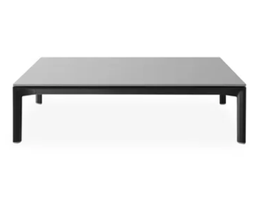 ADD SOFT OUTDOOR - Low aluminium and wood garden side table - Side table by Lapalma