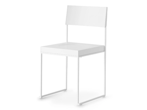 CUBA - Stackable sled base wooden chair - Chair by Lapalma
