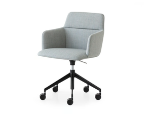 FOIL - Fabric office chair with 5-Spoke base - Office Chair by Lapalma