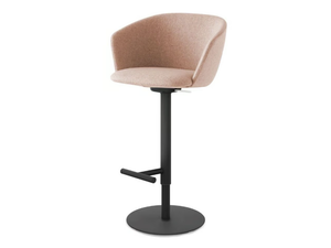 GLOVE - Fabric stool height-adjustable with footrest - Stool by Lapalma