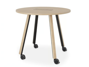 ORI - Round oak table - Table by Lapalma