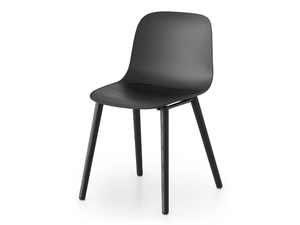 SEELA - Polypropylene chair with wooden legs - Chair by Lapalma