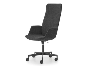 UNO - Swivel fabric office chair with headrest - Office Chair by Lapalma