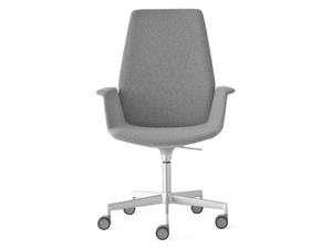 UNO - Swivel office chair with armrests with 5-Spoke base - Office Chair by Lapalma
