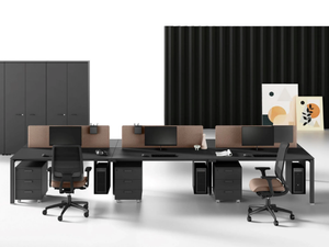5TH ELEMENT - Multiple rectangular wooden office desk with drawers - Desk by Las Mobili