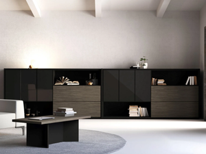 ELITE - Office storage unit with hinged doors - Cabinet by Las Mobili