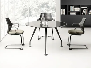 ENOSI EVO - Round meeting table - Table by Las Mobili