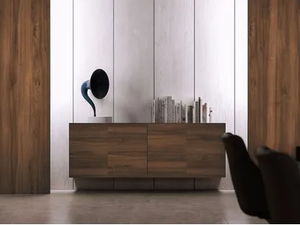 JERA - Low office storage unit with hinged doors - Cabinet by Las Mobili