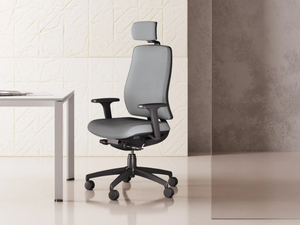 OSCAR - Swivel fabric office chair with armrests - Office Chair by Las Mobili