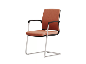 RASSEGNA - Cantilever upholstered fabric chair - Chair by Las Mobili