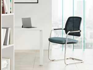 STAR - Cantilever fabric office chair with armrests - Office Chair by Las Mobili