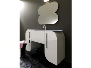 FLUX_US 10 - Wall-mounted vanity unit with doors - Door by LASA IDEA