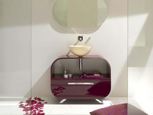 FLUX_US 12 - Floor-standing single vanity unit - Washbasin cabinet by LASA IDEA