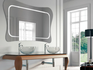 GAUDÌ AIR 02 - Double ash console sink - Washbasin cabinet by LASA IDEA