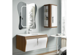 GAUDÌ PLANE 06 - Wall-mounted vanity unit with drawers - Washbasin cabinet by LASA IDEA