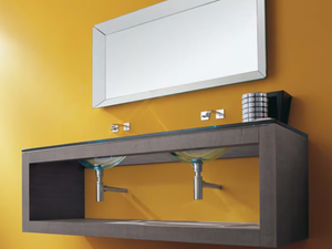 IKS 13 - Double wall-mounted vanity unit - Washbasin cabinet by LASA IDEA