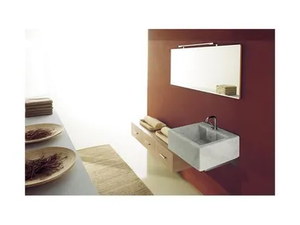 MARIPOSA 10 - Wall-mounted vanity unit with drawers - Washbasin cabinet by LASA IDEA