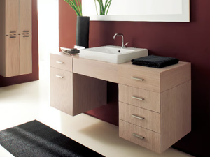 MARIPOSA 12 - Wall-mounted vanity unit with drawers - Washbasin cabinet by LASA IDEA
