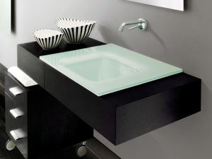 MARIPOSA 15 - Wall-mounted vanity unit with drawers - Washbasin cabinet by LASA IDEA