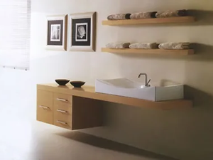 MARIPOSA 19 - Wall-mounted vanity unit with drawers - Washbasin cabinet by LASA IDEA