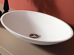 MARIPOSA 25 - Countertop oval Cristalplant® washbasin - Washbasin by LASA IDEA