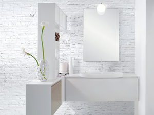 METROPOLIS 02 - Single vanity unit with drawers - Washbasin cabinet by LASA IDEA