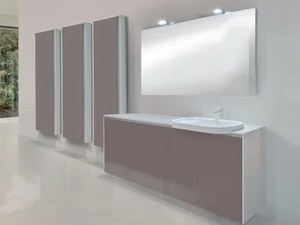 METROPOLIS 25 - Wall-mounted vanity unit - Washbasin cabinet by LASA IDEA