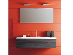 THAIS 13 - Wall-mounted vanity unit - Washbasin cabinet by LASA IDEA