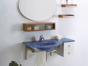 TIFFANY 400 - Wall-mounted crystal washbasin - Washbasin by LASA IDEA