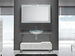 TIFFANY 500 - Wall-mounted crystal washbasin - Washbasin by LASA IDEA