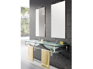 TIFFANY 720 - Wall-mounted double crystal washbasin - Washbasin by LASA IDEA