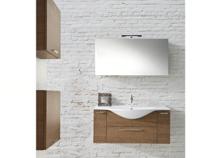 VANITY 04 - Single vanity unit with drawers - Washbasin cabinet by LASA IDEA