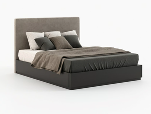 CANTÃO - Double bed with upholstered headboard - Bed frame by Laskasas