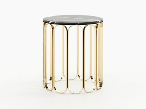 CHERYL - Round Estremoz marble coffee table for living room - Coffee table by Laskasas