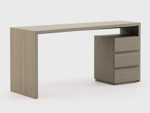 MIAMI - Rectangular oak writing desk with drawers - Desk by Laskasas
