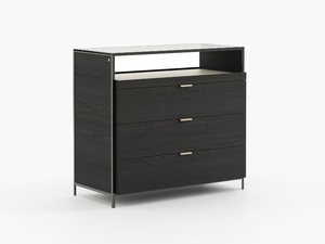 ROWLING - Wood and glass chest of drawers - drawer by Laskasas