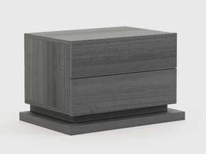 USO - Rectangular eucalyptus bedside table with drawers - Side table by Laskasas