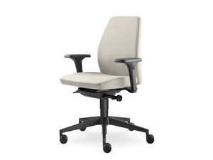 ALVA 332-SYA - Swivel office chair with 5-Spoke base with armrests - Office Chair by LD Seating