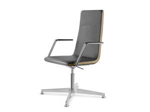 HARMONY 822-RA F34-N6 - Swivel executive chair with armrests with 4-spoke base - Office Chair by LD Seating