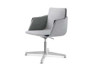 HARMONY 835-RA F34-N6 - With 4-spoke base chair with armrests - Chair by LD Seating
