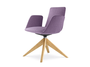 HARMONY MODERN 870 FW - Swivel trestle-based fabric training chair - Chair by LD Seating