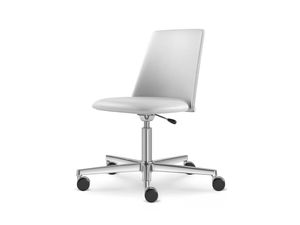 MELODY CHAIR 361 F37-N6 - Swivel leather office chair with 5-Spoke base - Chair by LD Seating