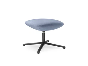 MELODY LOUNGE ML-T-N1 - With 4-spoke base upholstered swivel leather footstool - Pouf by LD Seating