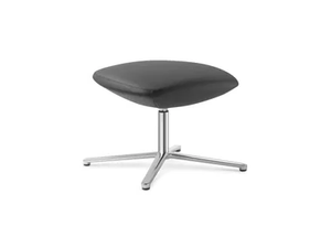 MELODY LOUNGE ML-T-N6 - Swivel upholstered with 4-spoke base leather footstool - Pouf by LD Seating