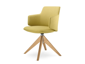 MELODY MEETING 360-FW - Swivel trestle-based office chair with armrests - Office Chair by LD Seating