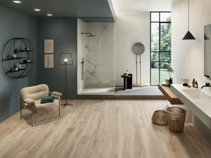 BIO ATTITUDE ALMOND - Porcelain stoneware wall tiles / flooring with wood effect - Wall tile-stone-brick by LEA CERAMICHE