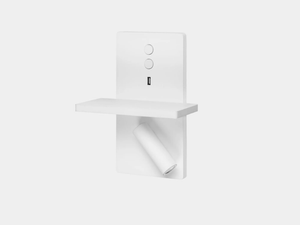 ELAMP - LED adjustable aluminium wall lamp with USB - Wall lamp by LedsC4