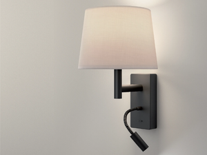 METRICA SHADE EXTEND - Aluminium reading lamp with swing arm - Floor lamp by LedsC4
