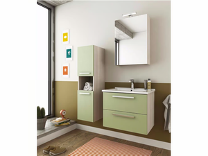 HARLEM H2 - Wall-mounted vanity unit with drawers - Washbasin cabinet by LEGNOBAGNO